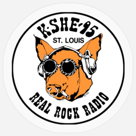 KSHE 95 real rock radio station St. Louis area Stickers