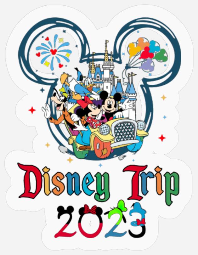 Custom Disney Trip 2023 Stickers, Disney Vacation 2023 Stickers