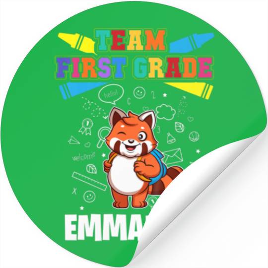 Kids Team First Grade - Emmanuel - Personalized Stickers