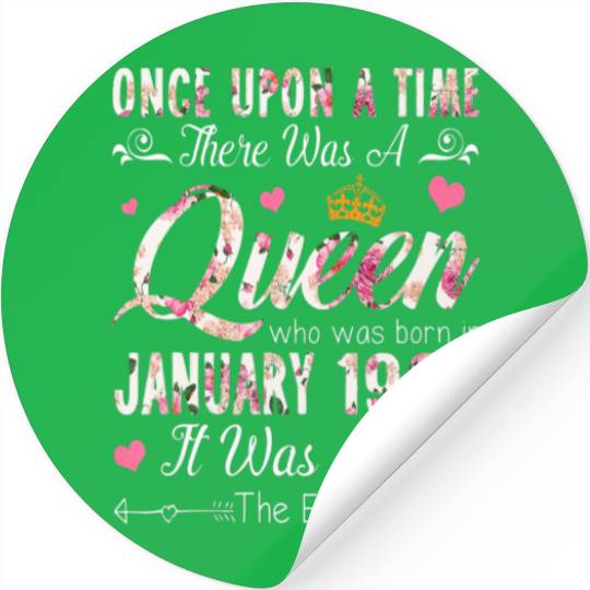 30 Years Birthday Girls 30Th Birthday Queen Januar Stickers