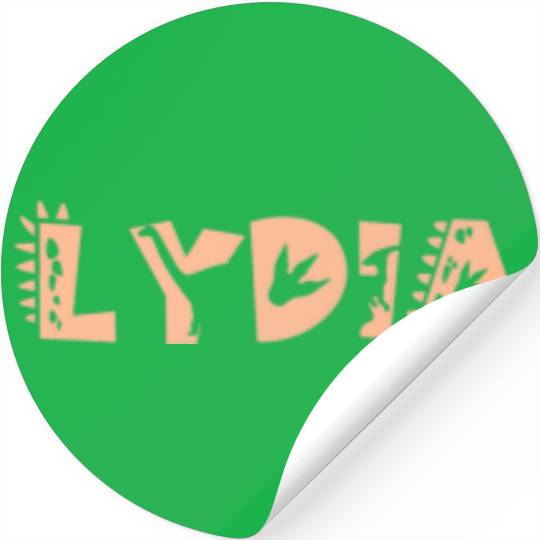Lydia Personalized Boys Dinosaur T Rex Cute Stickers
