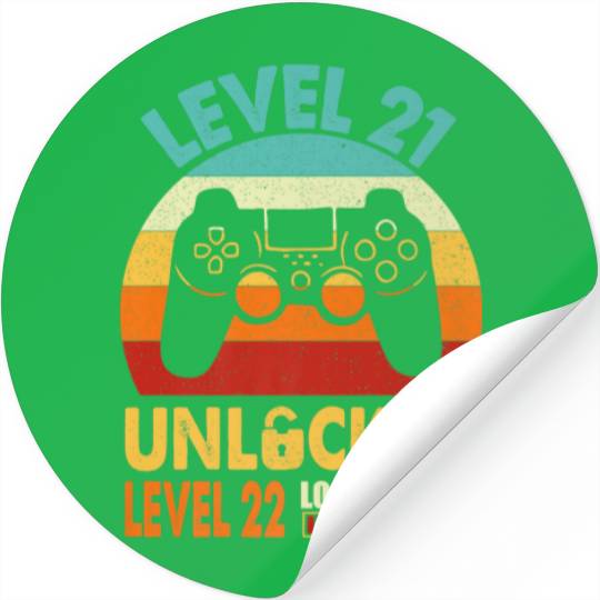 Level 21 Unlocked Level 22 Loading Awesome 21St Bi Stickers
