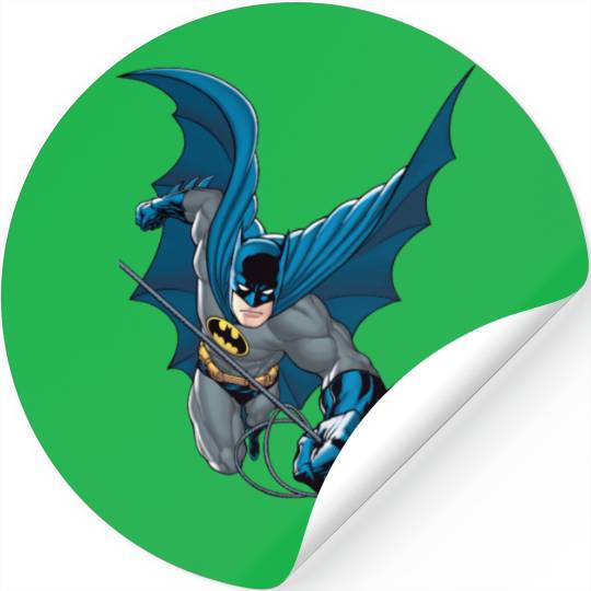 Batman swings from rope Stickers