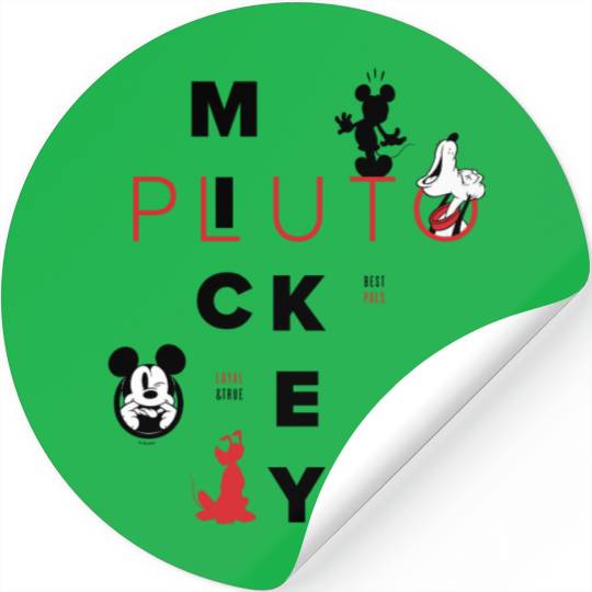 Mickey & Friends | Mickey & Pluto Best Pals T- Stickers