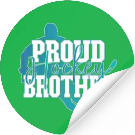 Proud Hockey Brother Family Matching Stickers