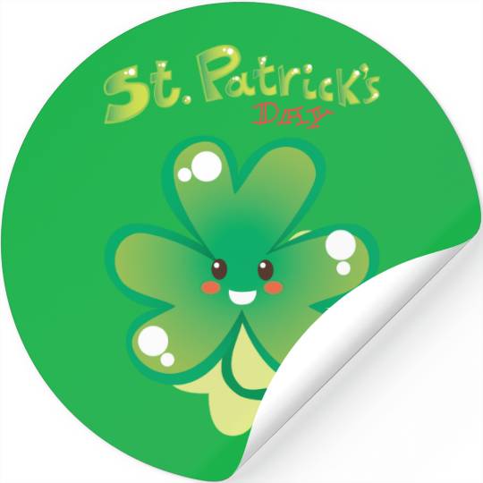 St. Patrick's Day Shamrock Polo Stickers