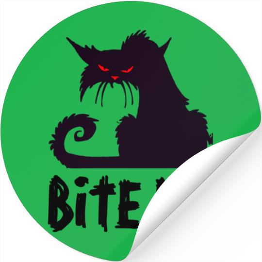 BITE ME, Angry Cat s Stickers