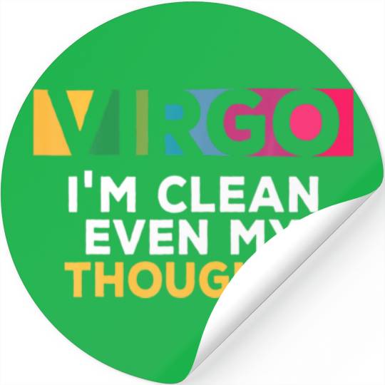 African Writing For Zodiac Sign Virgo Stickers