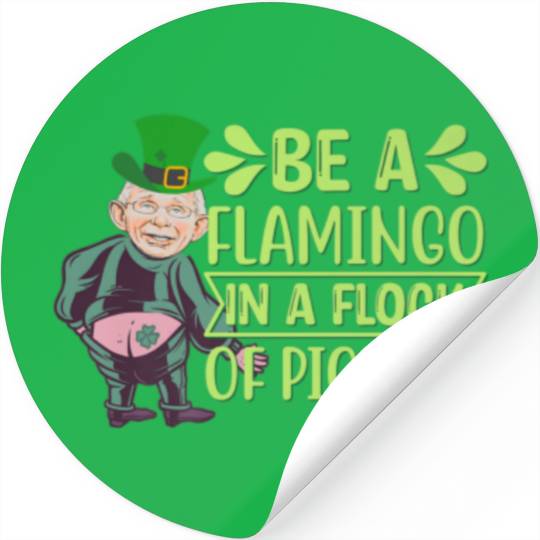 Naughty Dr Fauci Leprechaun St. Patrick's Day Sham Stickers
