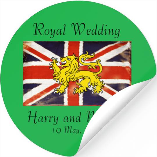 Royal Wedding Harry & Meghan  (Pink) Stickers