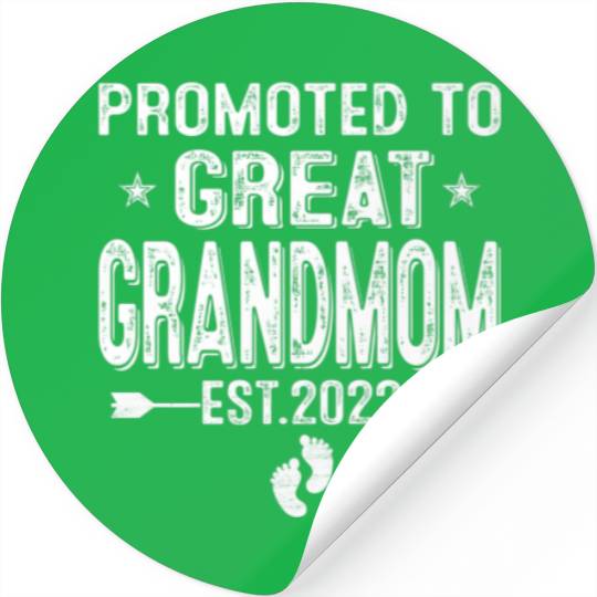 Promoted To Grandmom 2022 Vintage Soon To Be Grand Stickers