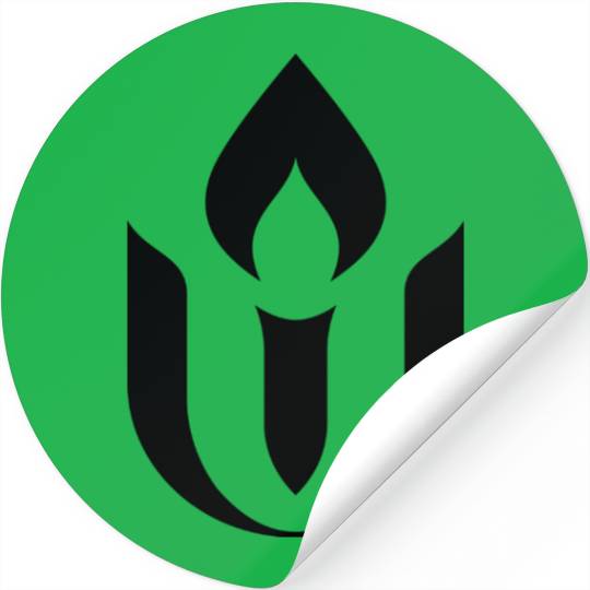 Unitarian Universalist Flaming Chalice Symbol Stickers