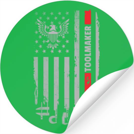 US Flag Toolmaker Stickers