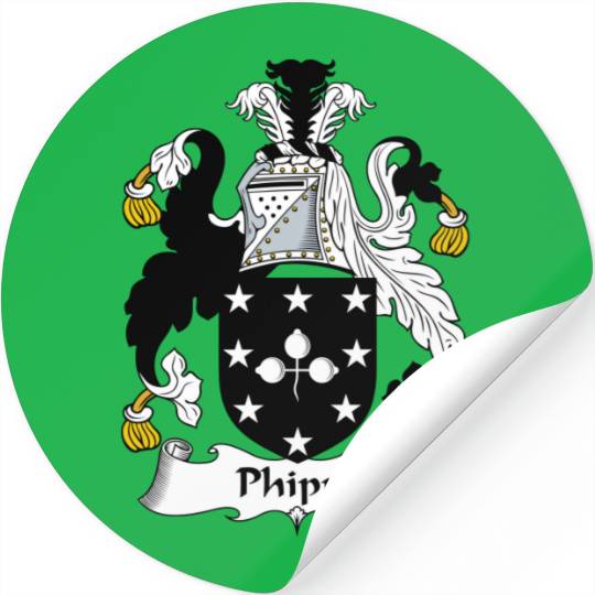 Phipps Family Crest Stickers