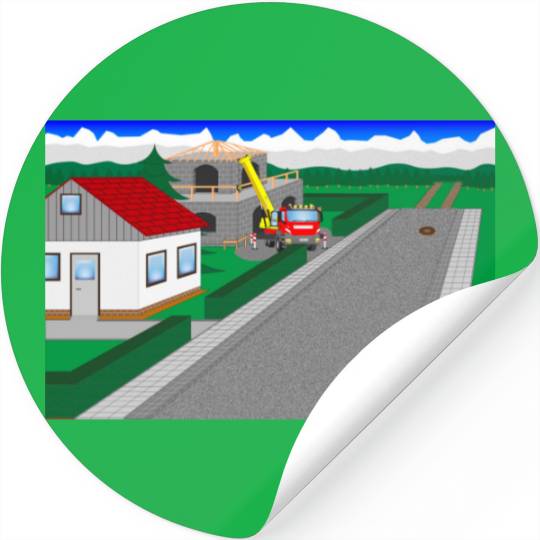 roads and building Stickers