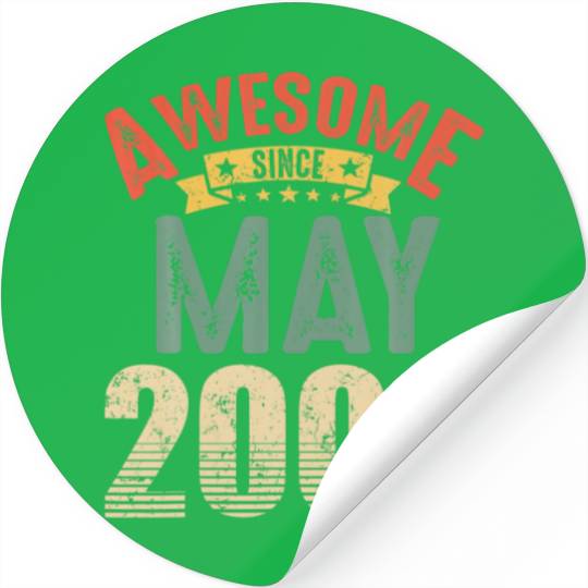 Awesome Since May 2000 21 Year Old 21St Birthday G Stickers