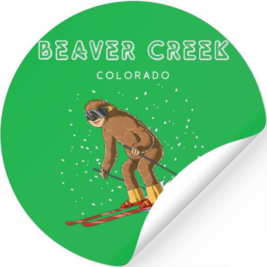 Beaver Creek Colorado | USA Sloth Ski Gift Stickers