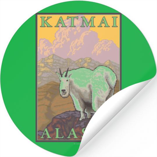 Mountain Goat - Katmai, Alaska Stickers