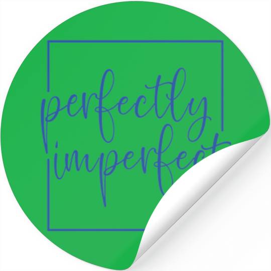 perfectly imperfect polo Stickers