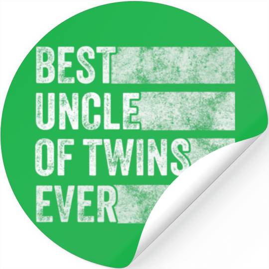 Best Uncle Of Twins Pregnancy Announcement Funny V Stickers