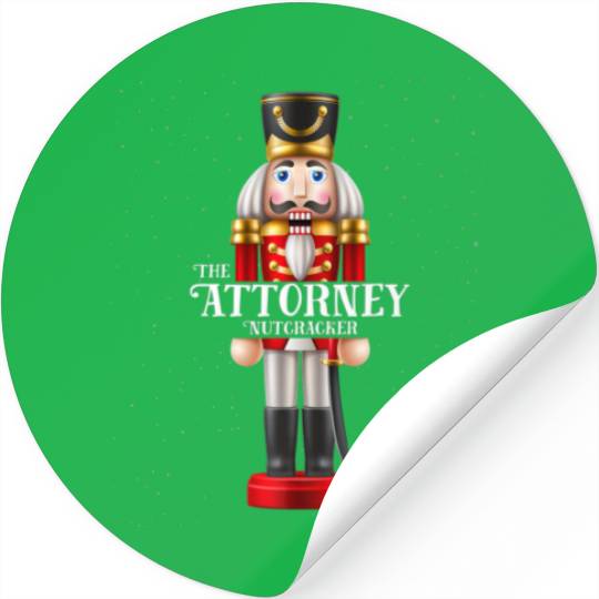 The Attorney Nutcracker Family Matching Christmas Stickers