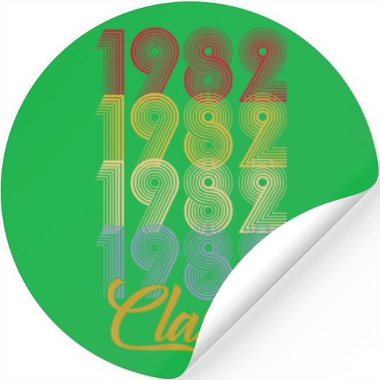 Turning 1982 Birthday Decorations Men 1982Th Bday Stickers