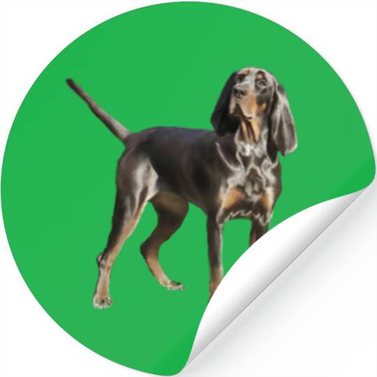 American Black and Tan Coon Hound Stickers