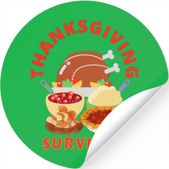 Happy Thanksgiving - Thanksgiving Survivor Stickers