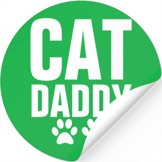 CAT DADDY (DAD) s in Black Stickers