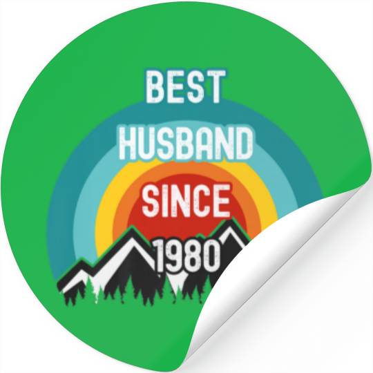 Gift For Husband, Best Husband Since 1980 Stickers