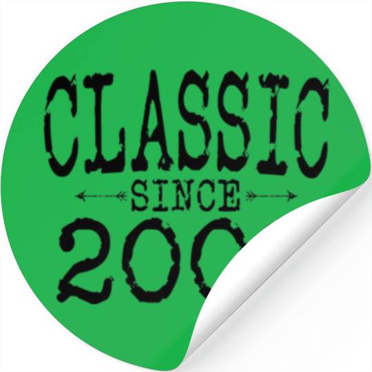 Classic Since 2002 Vintage Born 2002 Birthday Gift Stickers