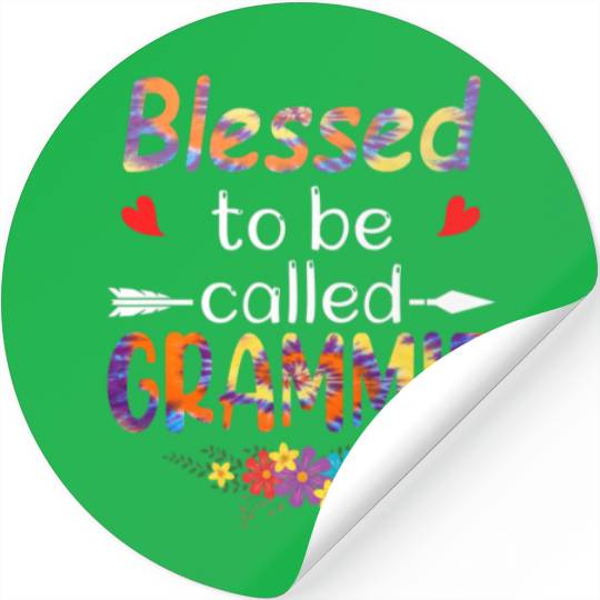 Blessed To Be Called Grammie Womens Grammie Floral Stickers