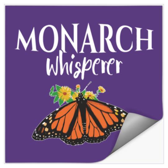 Monarch Whisperer Butterfly Butterflies Entomologi Stickers